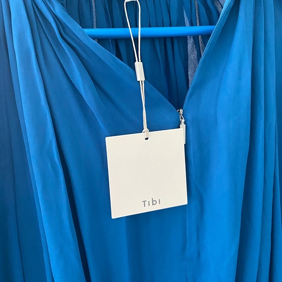 TIBI Runway Georgette Midi Drawstring Dress - Picture 6 of 8